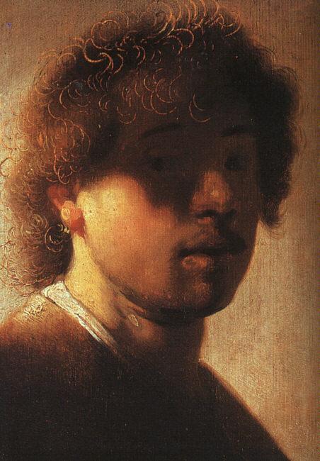 REMBRANDT Harmenszoon van Rijn Self-Portrait sh Sweden oil painting art
